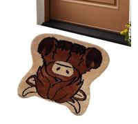 tedious Funny Highland Cow Door Mat | NIU Doormats Highland Cow Gifts | Special Shape Animal Floor Mat Welcome Rug | Anti-Slip Cow Doormat Home Decor Door Mats for Indoor & Outdoor, WUY51AJRA0R3NN7N