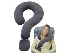 Tedious Head Support Neck Pillow | 55cm Question Mark Shape Travel Pillow | Multipurpose Comfortable Cuddle Cushion with Head Support | Plush Travel Pillows Cushions for Home, Car Travelling Sleeping