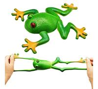 Tedious Rubber Frogs Realistic | Simulation Frog Stretchy Toy | Frog Figurines Squish Toys for Kids | Soft Rubber Spoof Vent Stress Toy | Squeeze Sensory Toy for Stress Relief Supplies