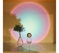Tedious Solstices Sphere Light | Sunset Projection Lamp | 2 Modes Adjustable LED Night Light with -Adhesive | Romantic Sunshine Sunset Lamp Home Room Decor for Friends