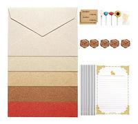 Tedious Stationery Set for Writing Letters - Letter Paper Sackcloth Stationery Set | Inviting Cards Set, No Deforming, Smooth Papers for Printing, Drawing, Tracing