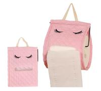 Tedious Toilet Paper Roll | Cotton Cute Eyelash Shape Toilet Paper Stand | Toilet Paper Dispenser Box for Camping Bathroom RV Car Travel, No Glue or Drill Needed