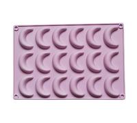 Tedious Vanilla Kipferl Croissant Silicone Moulds | 18 Cavity Croissant Baking Pan | Purple Silicone Baking Mold