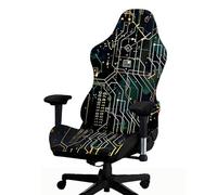 Tedkoo Elastic Print Gaming Chair Covers Slipcovers, Stretchable Computer Chair Seat Cover for Reclining Racing Gaming Office Armchair