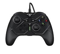 TedmaR Wired Controller, 3.5mm Audio Jack, Turbo Key and Dual Vibration, with Two Remappable Buttons, Compatible with/S/X/Series S/Series X/PC