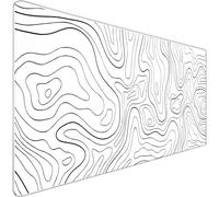 TEDNETGO Extra Large Mouse Pad, Gaming Mouse Pad, big mouse pad, Waterproof Extra Large Big Mouse Pad with Stitched Edge, Non-Slip Base Keyboard Pad for Gamer, Office & Home, 31.5 x 15.8", Black lines