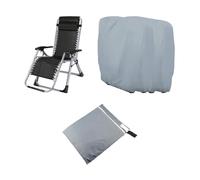 tedohamgan Folding Chair Covers | 2-Piece Waterproof Folding Patio Chair Cover - Lounge Protector with Storage Bag for Care Maintenance Beach Patio Protection Storage Outside