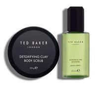 Tēd's | Body Care Set | Detoxifying Clay Body Scrub 100g and Jasmine & Lime Blossom Body Spray 50mL | Ideal for Indulging in a Quiet Ritual to Reconnect and Savour a Moment of Blissful Tranquility