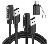Tedubax 2-Pack USB & USB-C Charger for PLAUD Note AI/Note Pro AI Voice Recorder Charger, Plaid Charger Replacement Cable Type C 3.3 FT with USB-C to USB Adapter