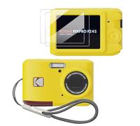 Tedubax Case for Kodak PIXPRO FZ45,FZ45 accessories,Soft Silicone Protective Case,Comes with 2 Screen Protectors and 1 Wrist Strap - Yellow