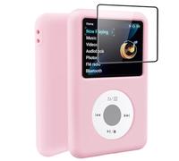 Tedubax Silicone Case for innioasis Y1 Mp3 Player, Soft Anti-Scratch Cover with Screen Protector, Slim Lightweight Full-Body Protection -Pink