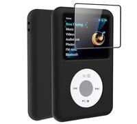 Tedubax Silicone Case for innioasis Y1 Mp3 Player, Soft Anti-Scratch Cover with Screen Protector, Slim Lightweight Full-Body Protection -Black