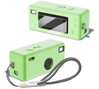 Tedubax Silicone Case for Kodak CHARMERA Keychain Digital Blind Box accessories,Soft Silicone Protective Case,Comes with Screen Protectors and Wrist Strap - Matcha green