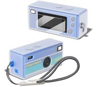 Tedubax Silicone Case for Kodak CHARMERA Keychain Digital Blind Box accessories,Soft Silicone Protective Case,Comes with Screen Protectors and Wrist Strap - Transparent