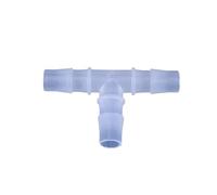 Tee 3 Ways ConnectorPlastic Pipe Fitting 1.6-25Mm Pagoda Barb Equal Way Type Fish Tank Pp Insert Hose Connector for Home Garden/1Pc/2.4Mm(3.9Mm)