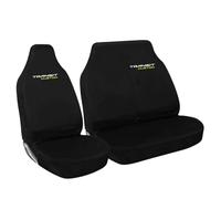 Tee AutoCare Fits Ford Transit Custom - Black Waterproof 2+1 Van Seat Covers, Heavy Duty, Universal Fit, Easy Clean Protection for Driver & Passenger Bench (Yellow)
