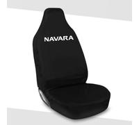Tee AutoCare Fits Nissan Navara - Heavy Duty Waterproof Black Driver Seat Cover, Universal Fit, Durable Stitching, Easy to Clean, Protects Seat from Dirt, Spills & Wear (White)