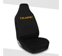Tee AutoCare Fits Renault Trafic - Heavy Duty Waterproof Black Driver Seat Cover, Universal Fit, Durable Stitching, Easy to Clean, Protects Seat from Dirt, Spills & Wear (Orange)