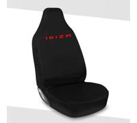 Tee AutoCare Fits SEAT Ibiza - Heavy Duty Waterproof Black Driver Seat Cover, Universal Fit, Durable Stitching, Easy to Clean, Protects Seat from Dirt, Spills & Wear (Red)
