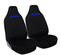 Tee AutoCare For Ford Kuga - Heavy Duty and Water Proof Durable Nylon Driver Passenger with KUGA Logo Front SUV Seat Cover Protectors - 2 x Fronts (Blue Logo)