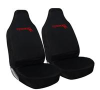 Tee AutoCare For Ford Ranger - Heavy Duty and Water Proof Durable Nylon Driver Passenger with Ranger Logo 4 * 4 Front Seat Cover Protectors - 2 x Fronts (Red Logo)