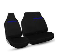 Tee AutoCare For Mercedes Sprinter - Heavy Duty and Water Proof Durable Nylon Driver Passenger with Sprinter Logo Van Front Seat Cover Protectors - 2+1 Front (Blue Logo)