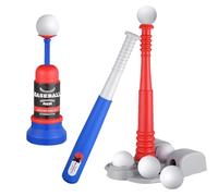 Tee Ball Set For Kids - Outdoor Baseball Toys, Smooth Complete Kit Children Ages 3-5, Lightweight Bat Balls | Backyard Sports Play For Boys Girls Early Training Aid Safe Design Fun Practice