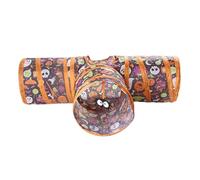 Tee Cat Play Tunnel - Three Way Cat Tunnel | Halloween Tube Tent for Kittens | S-Shaped Polyester Foldable Fun Tube Tent Interactive Pet Toys Hideaways for Puppy Bunny Ferrets Hamster Rabbits