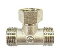 Tee Connector 1/2" 3 Way Hose Connector T-Shape Equal Pipe Connecting Fittings for Water Pipe Adapter/Coupler (Type B)