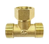 Tee Connector 1/2" 3 Way Hose Connector T-Shape Equal Pipe Connecting Fittings for Water Pipe Adapter/Coupler (Type A)