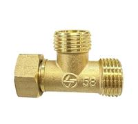 Tee Connector 1/2" 3 Way Hose Connector T-Shape Equal Pipe Connecting Fittings for Water Pipe Adapter/Coupler (Type C)