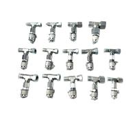 Tee Fittings Adapter Connector Set 14Pcs for Hydraulic Pressure Gauge Test Diagnostic Tool Parts M18 M16 3/8 1/4 Female Male