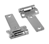 Tee Hinges 135mm 304 Stainless Steel Marine Grade Boat Deck Hatch Hardware Strong Strap Design 2pcs