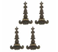 Tee Hinges, 4Pcs Heavy Duty T-Hinges Zinc Alloy Rustproof Hardware Accessories for External Use On Gates and Sheds (Bronze-11.2cm*6.9cm/4.4in*2.7in)