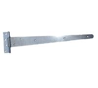 Tee Hinges 8" - 24" Heavy Duty T Hinge Door Gate Shed Black Galv Zinc Plate SINGLE HINGE (Galv, 24 Inch)