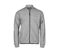 Tee Jays Athletic Full Zip Jacket Two Front Pockets SBS Zipper Cuffs Cardigan