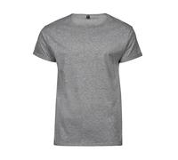 Tee Jays BLACK Grey or WHITE Roll-Up Tee Turn Up Sleeve T-Shirt S-3XL