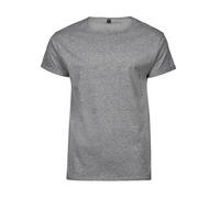 Tee Jays BLACK Grey or WHITE Roll-Up Tee Turn Up Sleeve T-Shirt S-3XL
