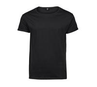 Tee Jays BLACK Grey or WHITE Roll-Up Tee Turn Up Sleeve T-Shirt S-3XL