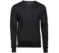 Tee Jays GREY BLACK or BLUE Merino Blend Vee V-Neck Sweater Jumper