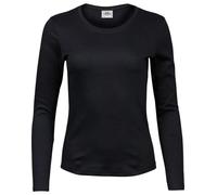 Tee Jays Ladies Long Sleeve Interlock Tee Womens Cotton T-Shirt Top