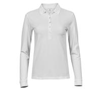 Tee Jays Ladies Luxury Stretch Long Sleeve Cotton/Elastane Womens Polo Shirt