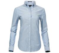 Tee Jays Ladies Perfect Oxford Shirt, Light Blue, X-Small. TJ4001