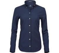 Tee Jays Ladies Perfect Oxford Shirt, Navy Blue, Medium. TJ4001