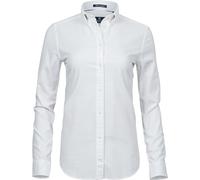 Tee Jays Ladies Perfect Oxford Shirt, White, X-Small. TJ4001