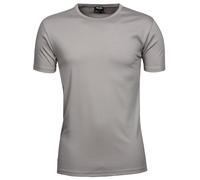 Tee Jays Mens Casual Plain Interlock Short Sleeve T-Shirt/TeL Stone BC3311