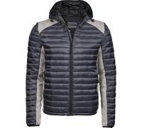 Tee Jays Mens Crossover Hooded Padded Outdoor Jacket PC3415