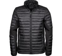 TEE JAYS Men's Crossover Padded Jacket in Black | Size: Large TEE JAYS Black L