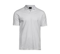 Tee Jays Men's Double Preshrunk Luxury Stretch V-Neck Polo