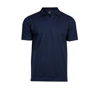 Tee Jays Men's Double Preshrunk Luxury Stretch V-Neck Polo